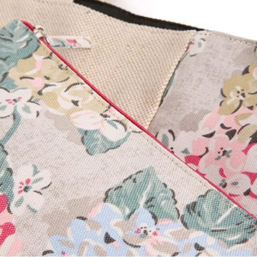 DSW Floral Print Tote Weekend Beach Gym Bag - Picture 7 of 11